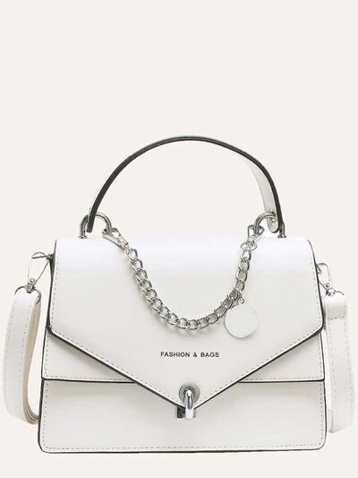 Chain PU Leather Detachable Shoulder Strap Handbag - Bela Fils BoutiqueBags & WalletsBela Fils Boutique